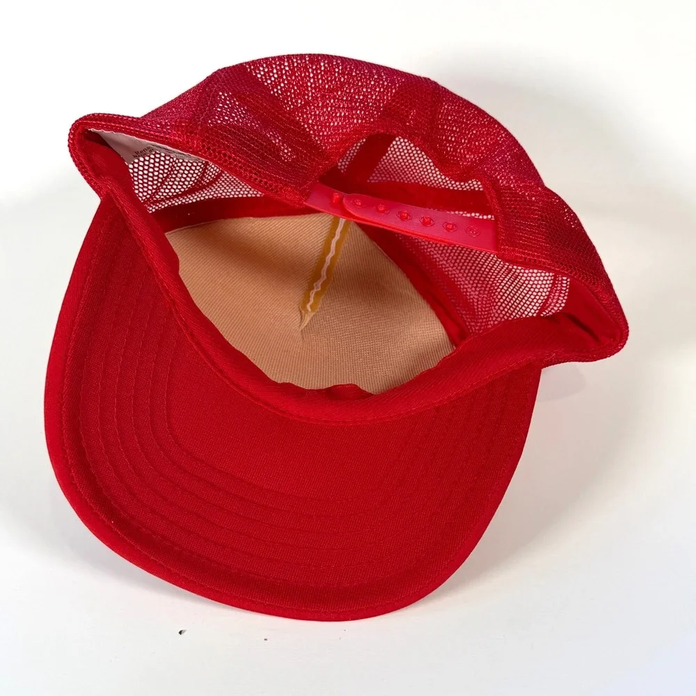 Vintage 1986 St Phillips Golf Tourney Trucker Hat Foam Red White‎ Snapback 80s